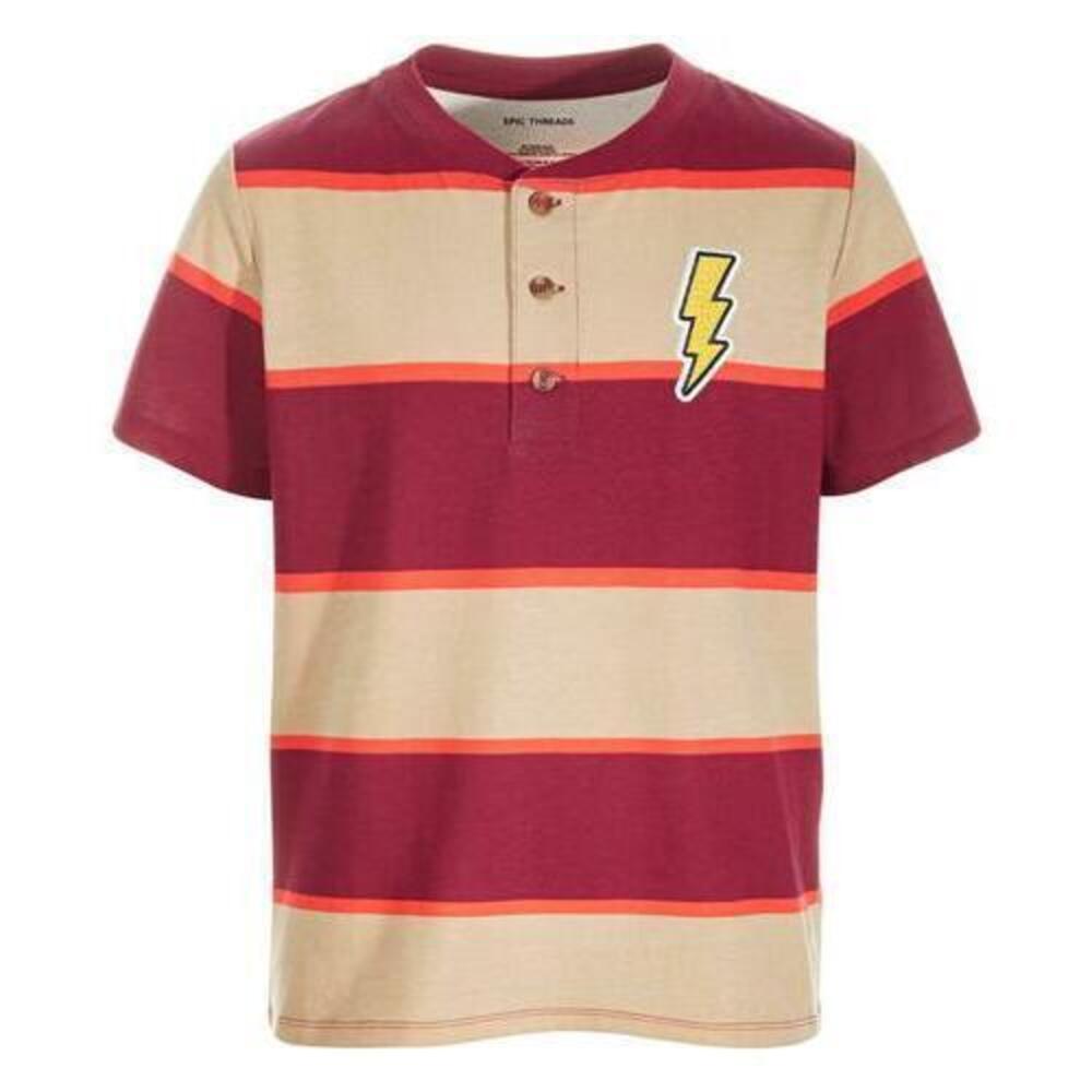 Epic Threads Striped Lightning Henley T-Shirt